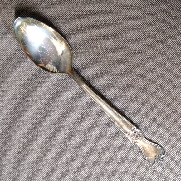 Old Company Plate / No Monogram / Rose 🌹 pattern - Picture 1 of 4